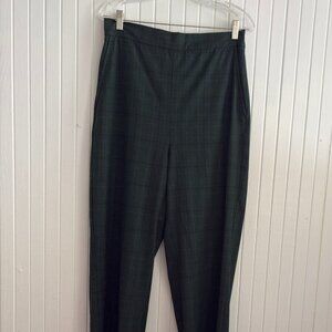 Sunday Best Aritzia Green Plaid Trousers - High Waisted